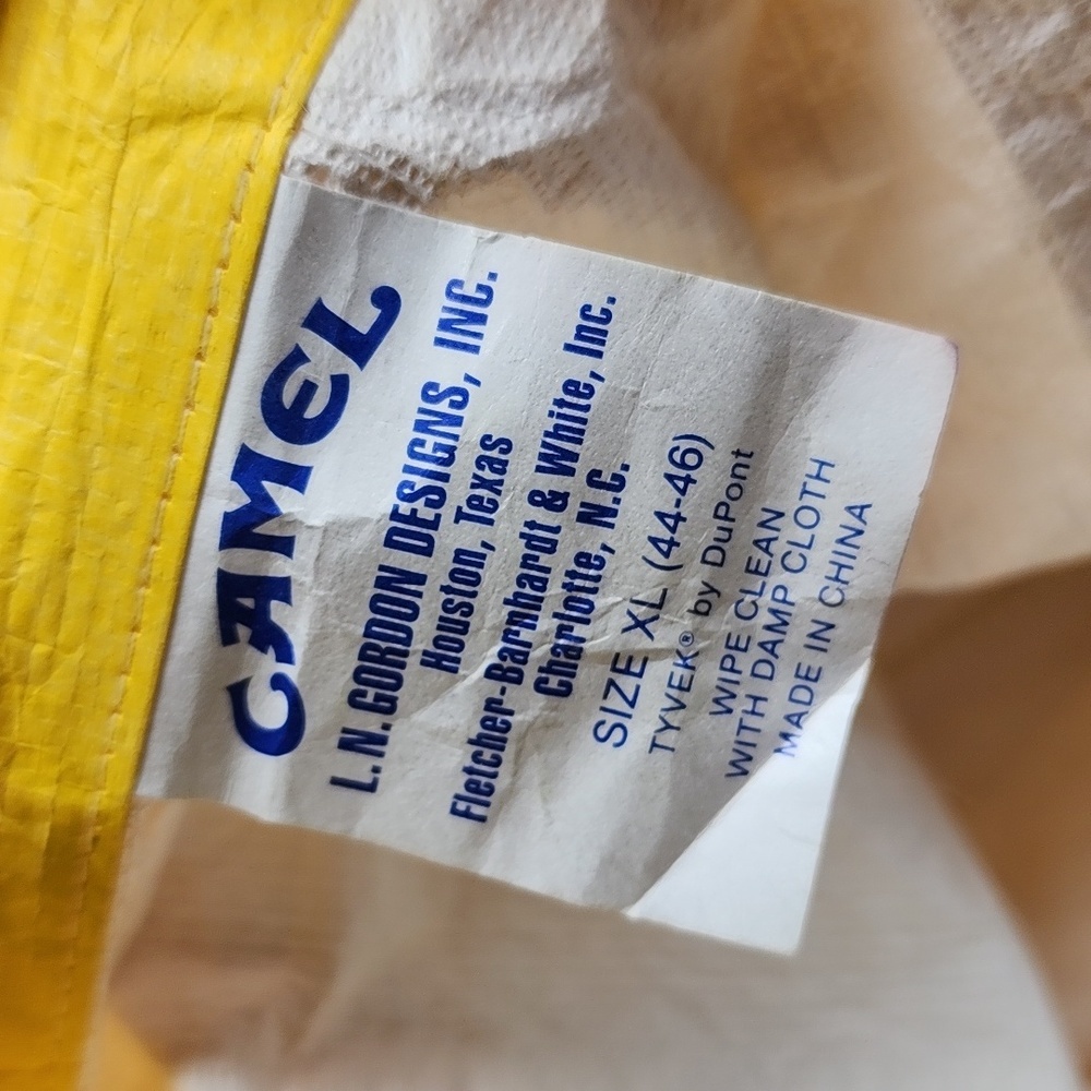 CAMEL Vintage 90s Tyvek Jacket sz XL - Picture 5 of 5